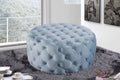 Pouf Addie en velours capitonné disponible en 7 coloris