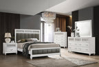 Collection de chambres blanches glamour transitionnelles Barras