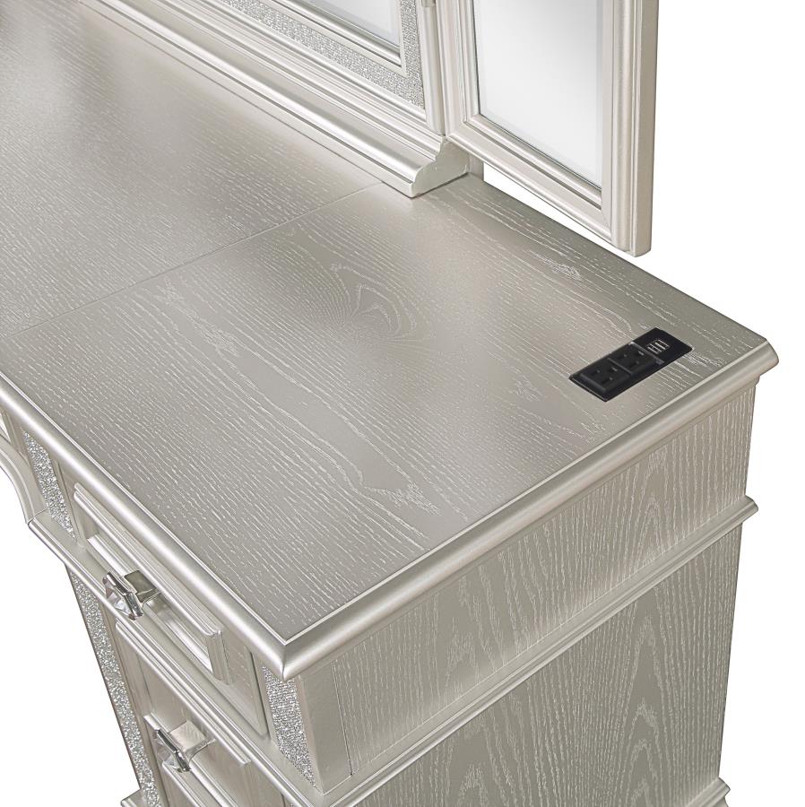 Ensemble coiffeuse Angelica avec tabouret assorti