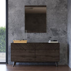 Collection de chambres Dagny style Mid-Century à motif chevron