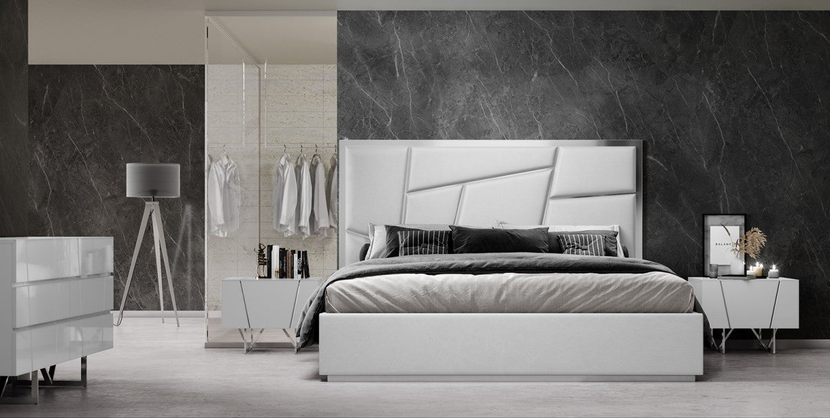 Collection de chambres modernes Christina en blanc ou gris