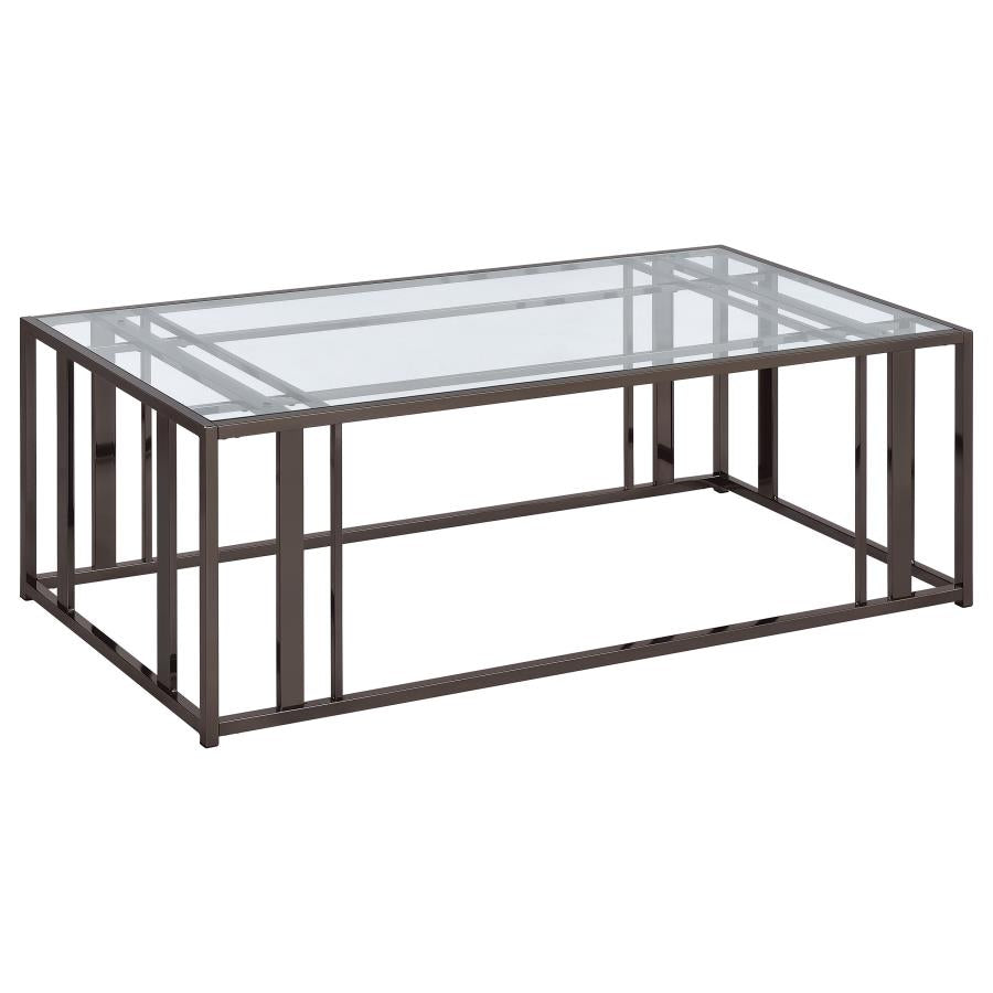 Collection de tables d'appoint en nickel noir