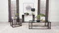 Collection de tables d'appoint en nickel noir