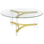 Collection de tables d'appoint Julissa en acrylique et or