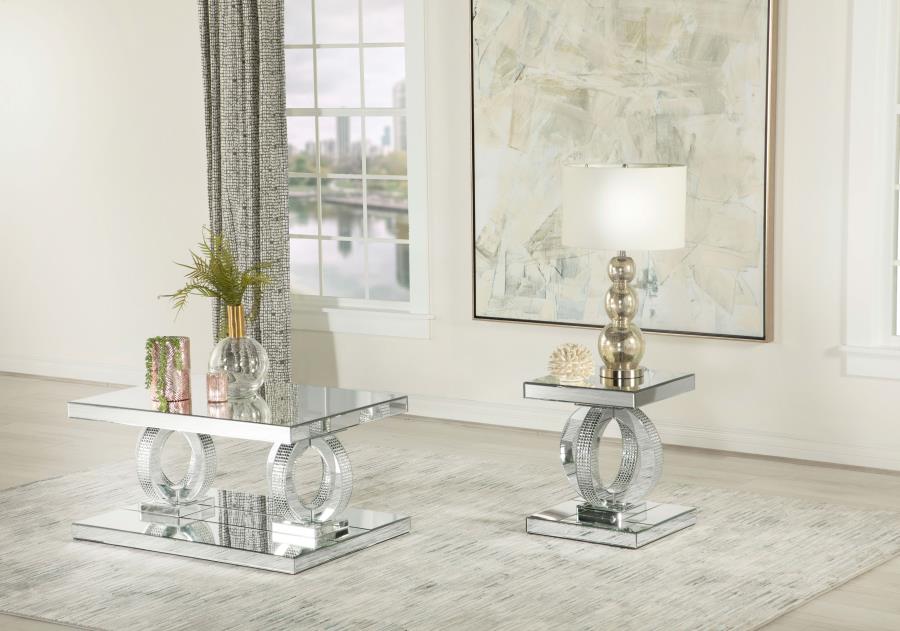 Collection de tables d'appoint Briana Mirror