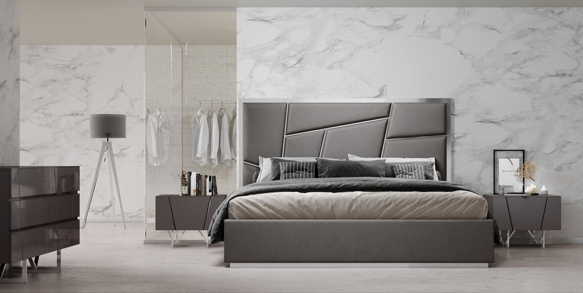 Collection de chambres modernes Christina en blanc ou gris