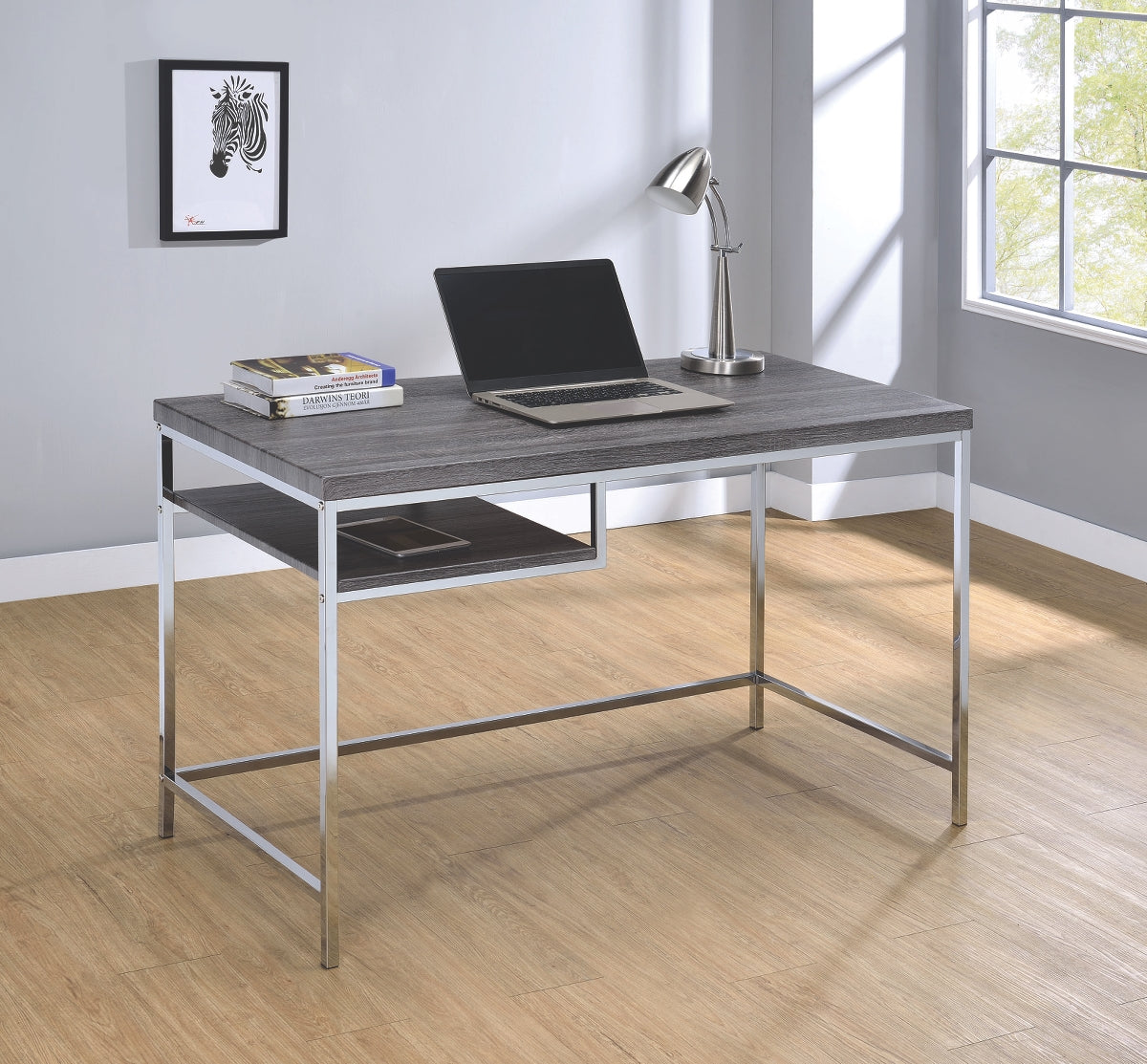 Bureau Kramer gris vieilli
