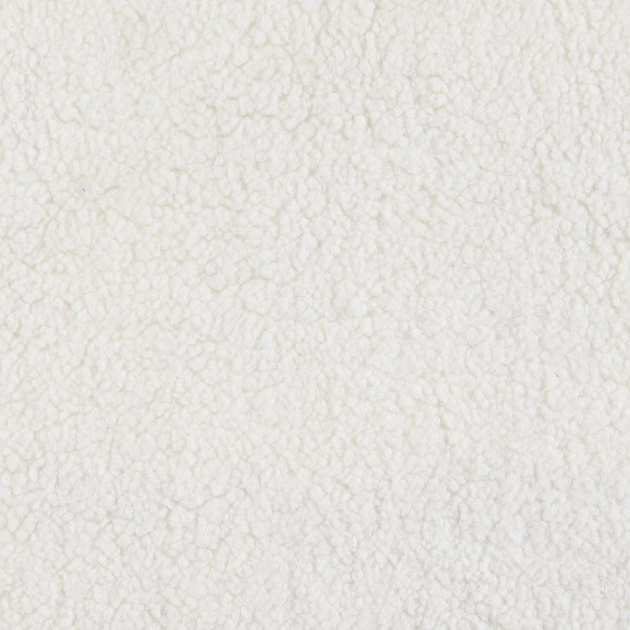 Fauteuil pivotant d'appoint en imitation peau de mouton