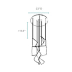 Lustre en dentelle acrylique à 5 lumières