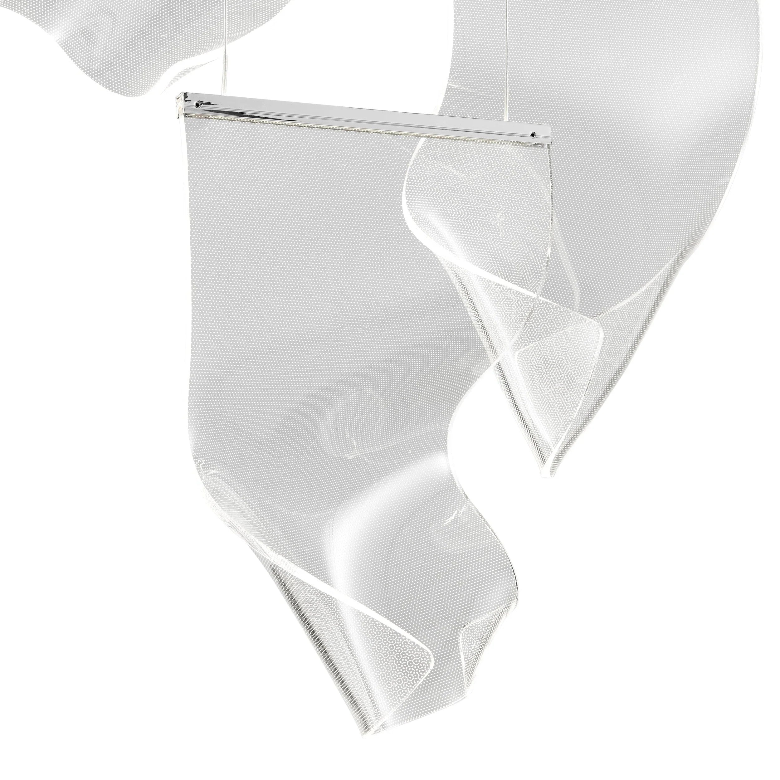 Lustre en dentelle acrylique à 6 lumières