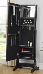 Miroir cheval à bijoux noirs