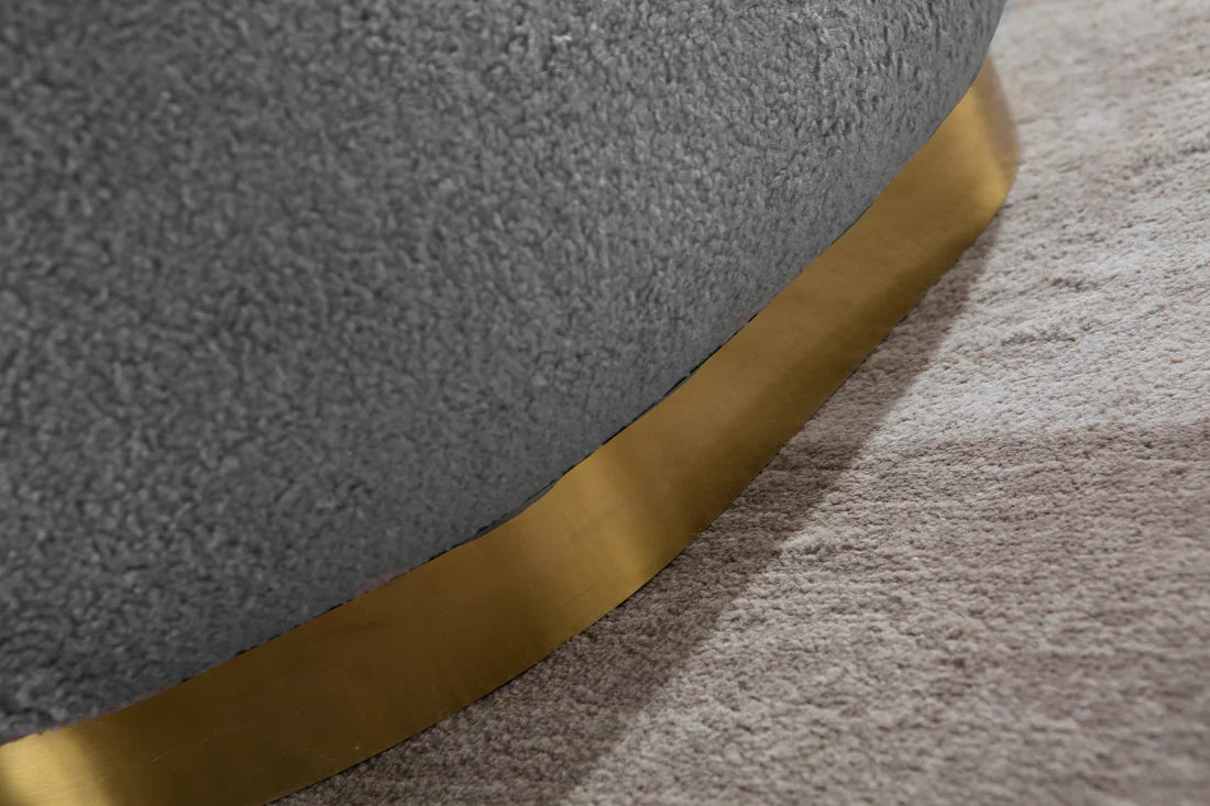 Fauteuil pivotant en tissu disponible en 4 coloris