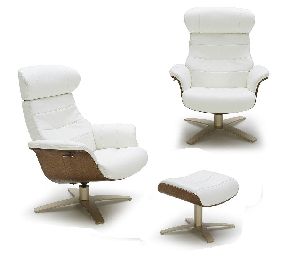 Fauteuil lounge en cuir Kara disponible en 6 coloris