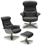 Fauteuil lounge en cuir Kara disponible en 6 coloris