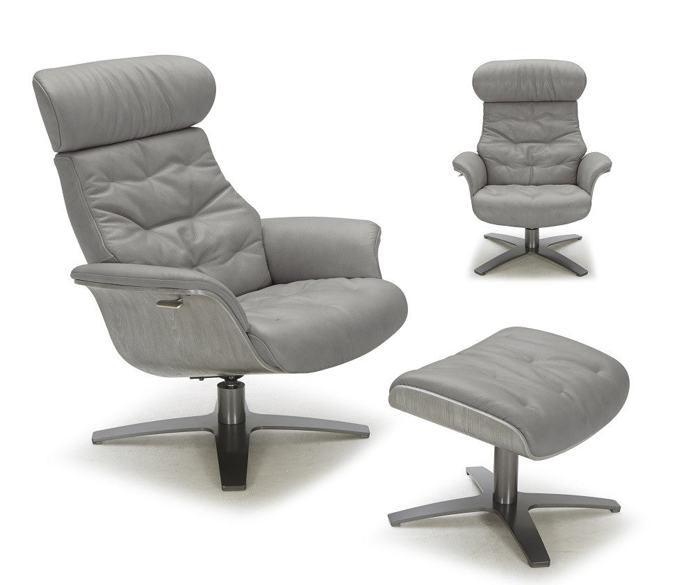 Fauteuil lounge en cuir Kara disponible en 6 coloris