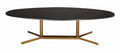 Table d'appoint en marbre noir Gamma