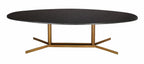 Table d'appoint en marbre noir Gamma