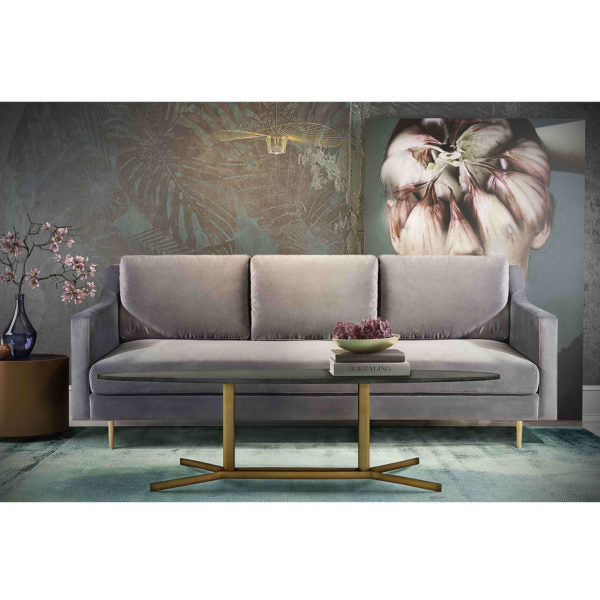 Table d'appoint en marbre noir Gamma