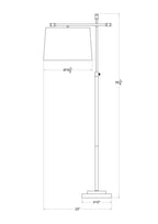 Lampadaire d'appoint Aileen