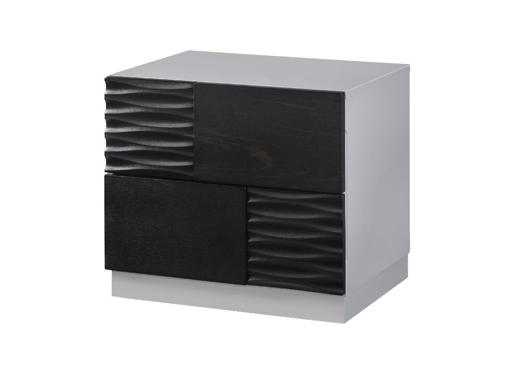 Collection de chambres modernes Becca grises et noires